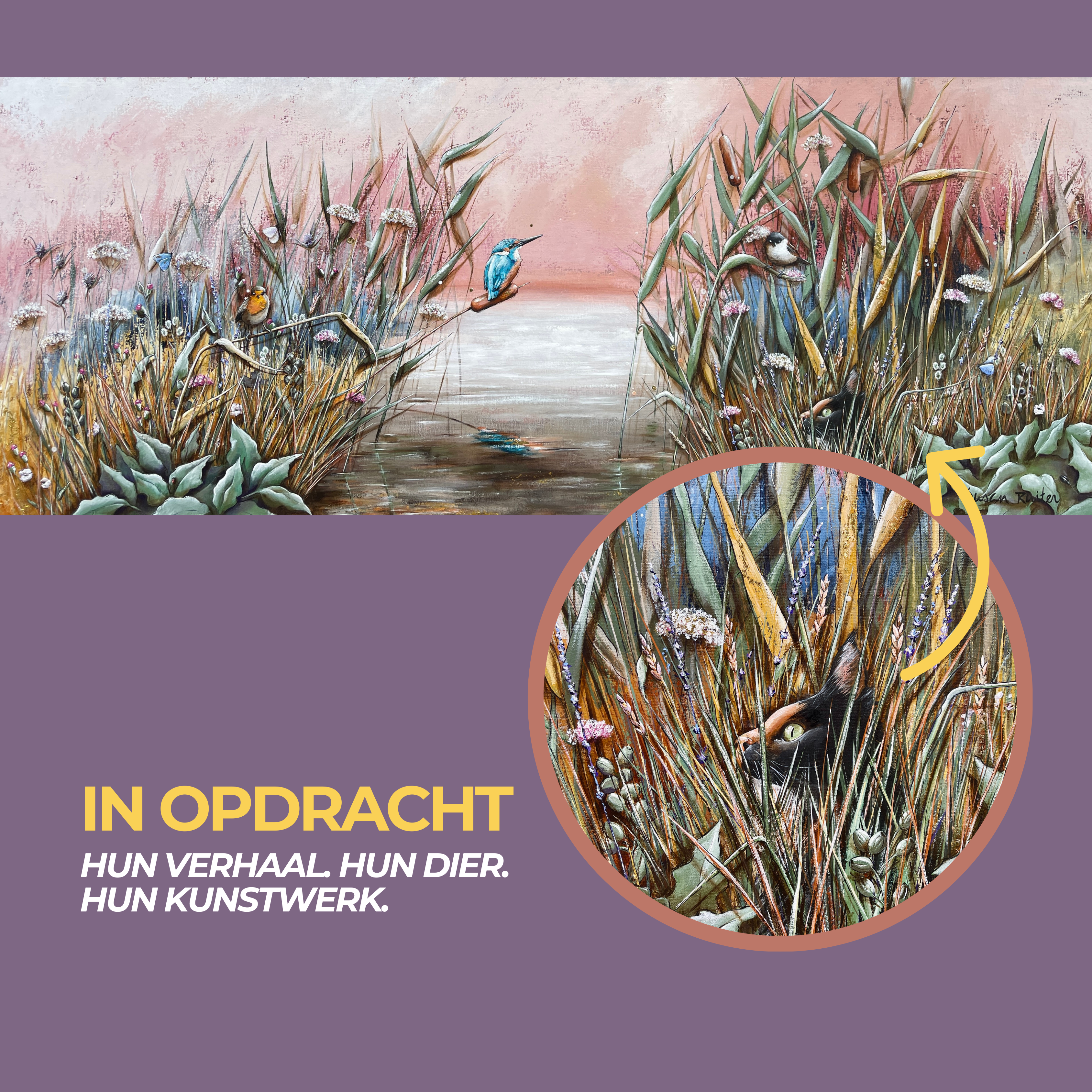 Een portret met jouw huisdier.