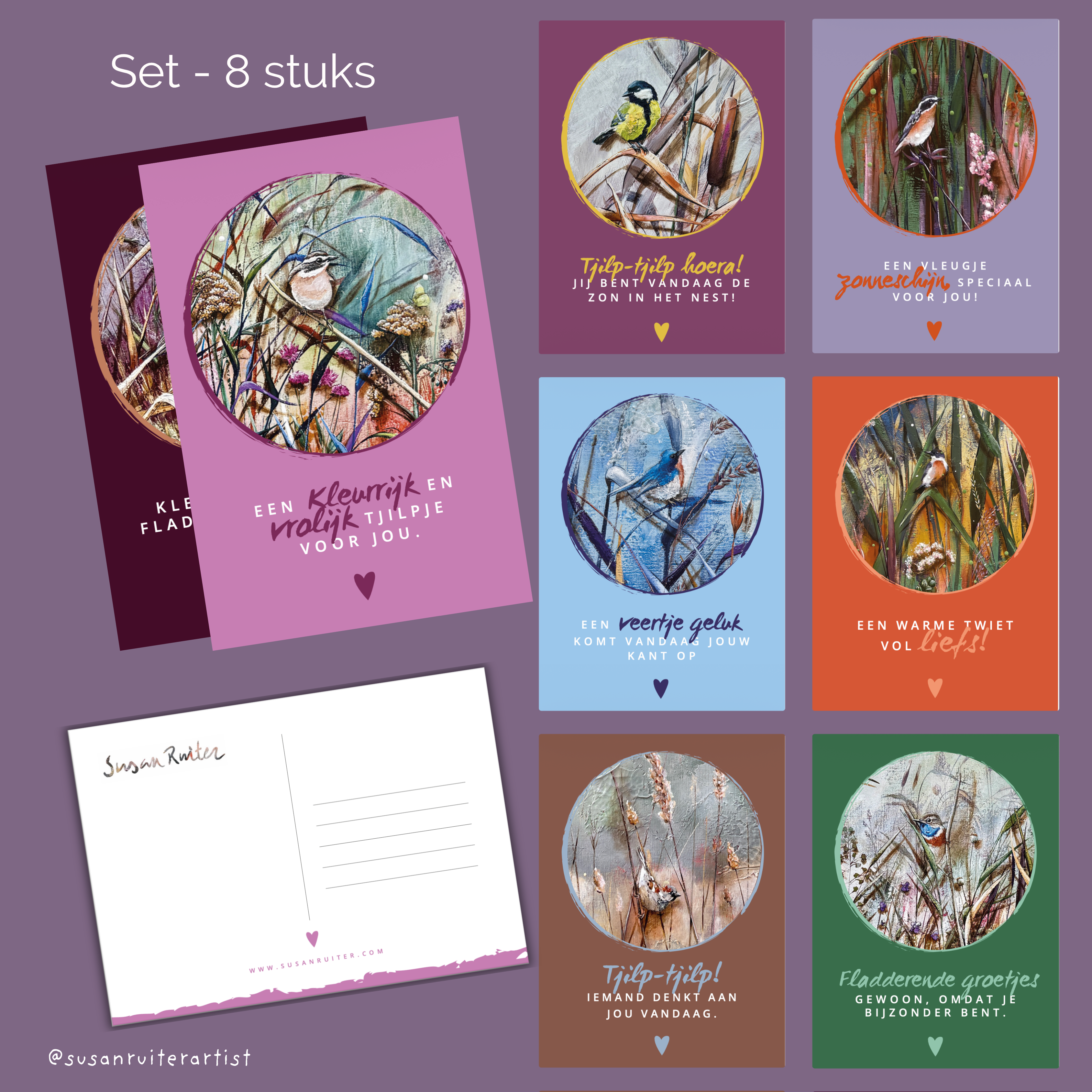 Nieuw: vrolijke vogelkaarten!