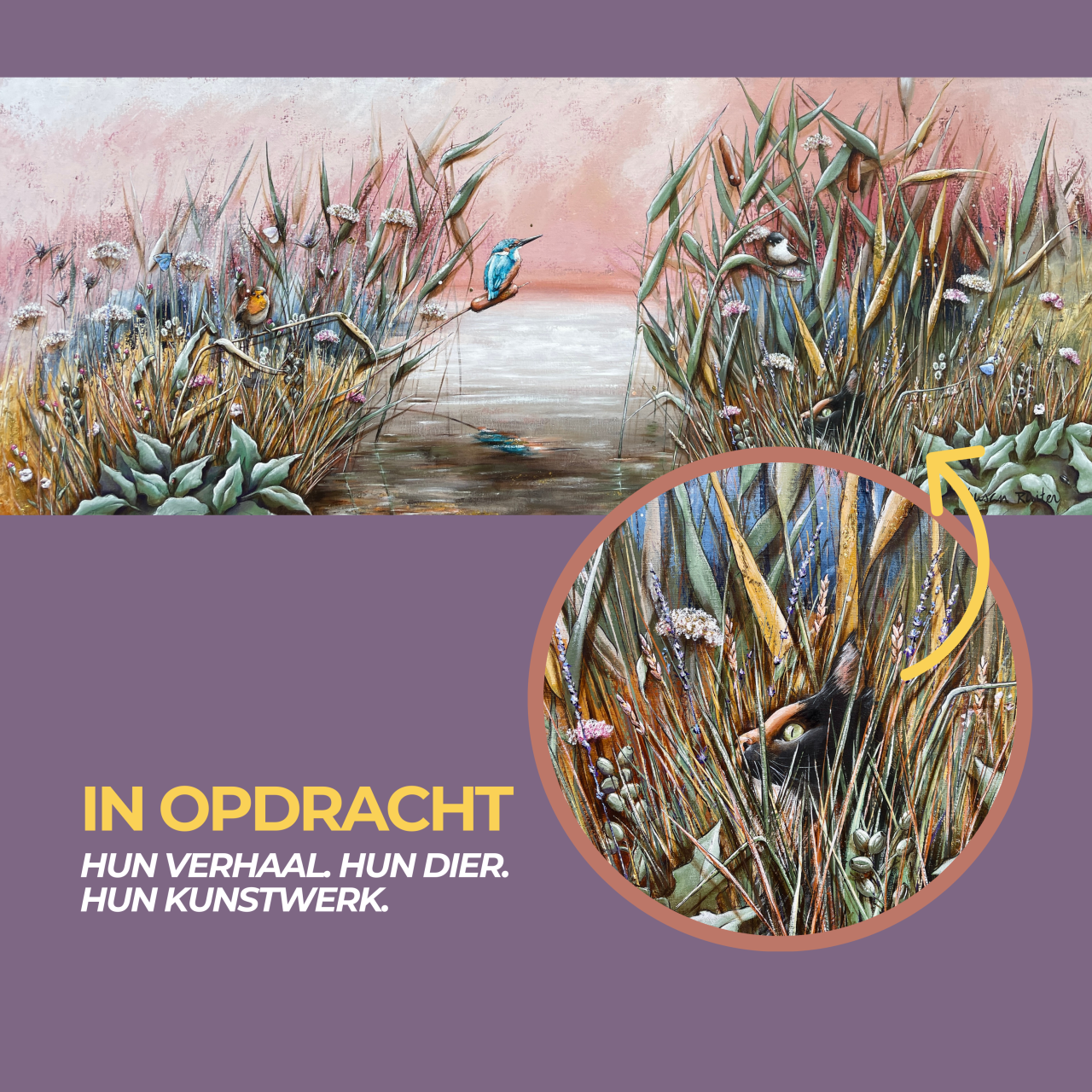 Een portret met jouw huisdier.