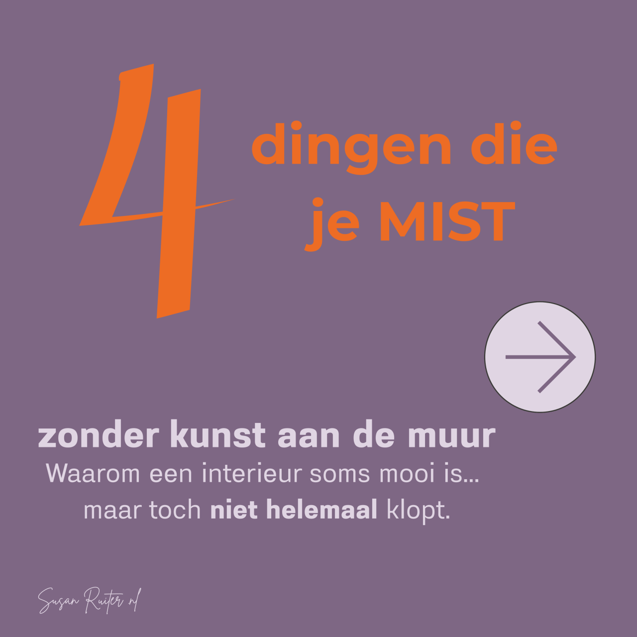4 dingen die je mist zonder ..